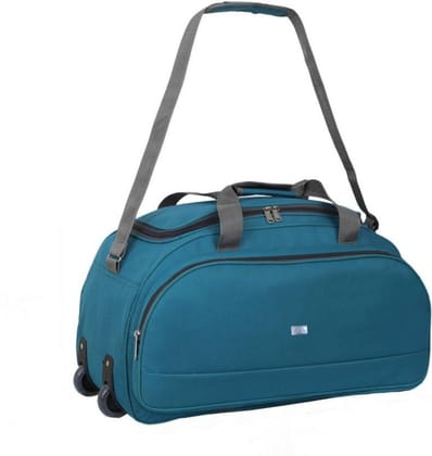  "Carry-On Luggage, 2-Wheeled Wheeled Duffel Bag, Teal"