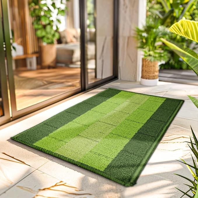 Natural Chenille Microfiber Non-Slip Bath Mat