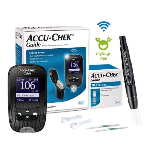 Accu-Chek Guide Blood Glucose Monitoring System with 10 Test Strips 
