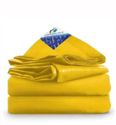 Yellow Tarpaulin, 180 GSM, 40x40 Feet, 251850 Grams