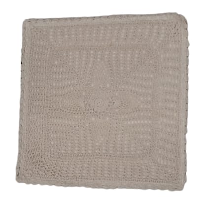 Lepakshi Handicrafts Home Decorative Crochet Lace Cution Covers Set of 2 Lepakshi Handicrafts Home Decorative Crochet Lace Cution Covers Set of 2