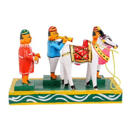 Lepakshi Handicrafts Kondapalli Gangireddu Wooden Toy Set - Handcrafted Traditional Decor and Gift for Festivals and Home (Multicolor, 8 x 3.5 x 6 Inches). Lepakshi Handicrafts Kondapalli Gangireddu Wooden Toy Set - Handcrafted Traditional Decor and Gift for Festivals and Home (Multicolor, 8 x 3.5 x 6 Inches).