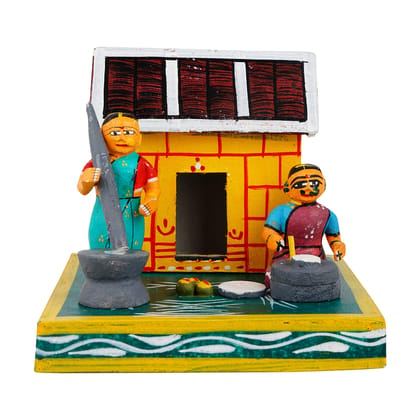 Lepakshi Handicrafts Kondapalli Tirugali Wooden Toy Set - Handcrafted Traditional Decor and Gift (Multicolor, 6 x 6 x 6 Inches) Lepakshi Handicrafts Kondapalli Tirugali Wooden Toy Set - Handcrafted Traditional Decor and Gift (Multicolor, 6 x 6 x 6 Inches)