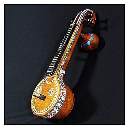 Lepakshi Handicrafts Jack Wood Bobbili Veena - 17 Inch Traditional Musical Instrument Lepakshi Handicrafts Jack Wood Bobbili Veena - 17 Inch Traditional Musical Instrument