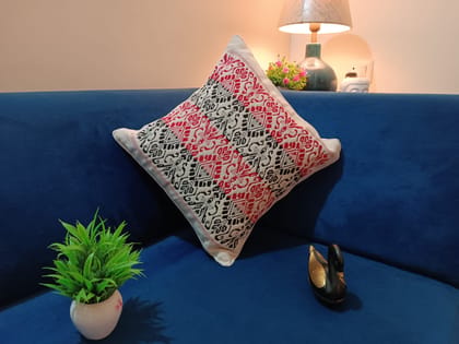 Luxury Hand Embroidered Decorative Throw Pillow Cover with intricate floral patterns and vibrant colors Luxury Hand Embroidered Decorative Throw Pillow Cover with intricate floral patterns and vibrant colors