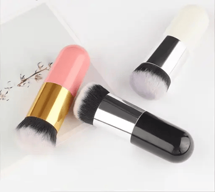 3 Pcs Foundation Round Makeup Brush Flat Top for Face - Perfect For Blending Liquid, Cream or Flawless Cosmetics - Buffing, Stippling, Concealer