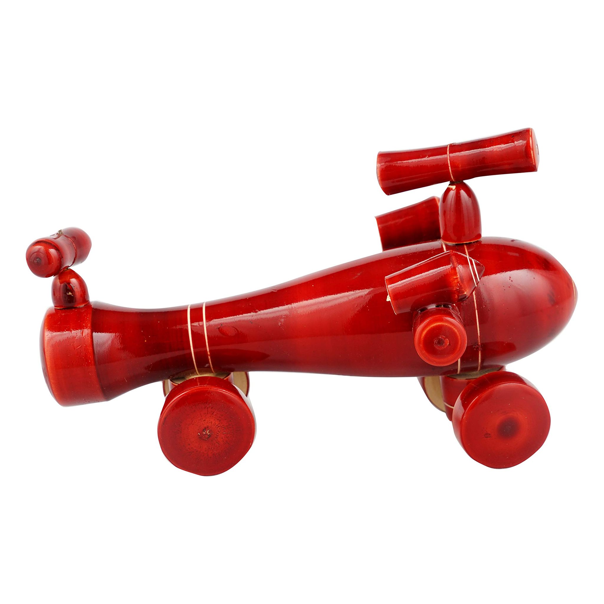 Lepakshi Handicrafts Home Decorative Wooden Etikoppaka Helicopter Toys