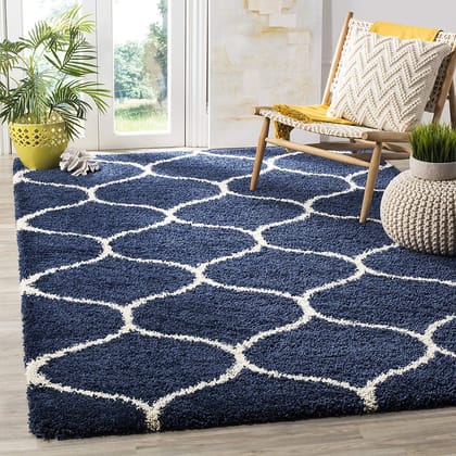 Shaggy Moroccan Trellis Pattern Plush Rug Carpet 4 x 6 feet By Global Home Shaggy Moroccan Trellis Pattern Plush Rug Carpet 4 x 6 feet By Global Home