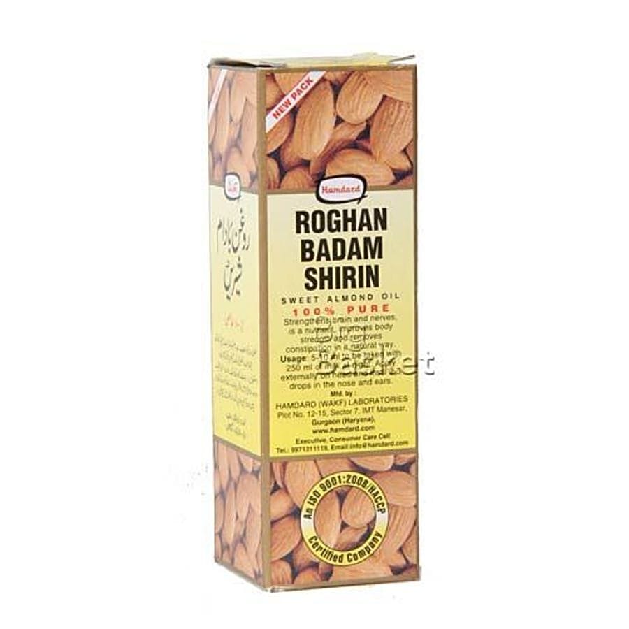 Hamdard Almond Oil, Roghan Badam Shirin, 50 Ml Carton