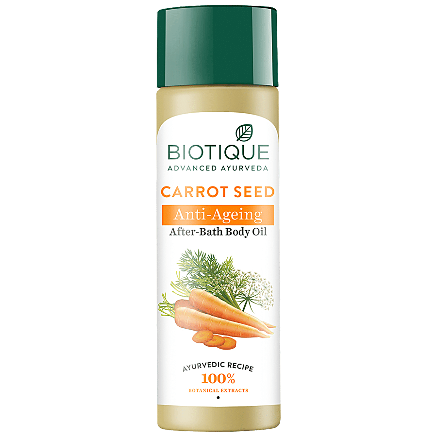 Biotique Anti, Ageing After, Bath Body Oil, Carrot Seed, 120 Ml