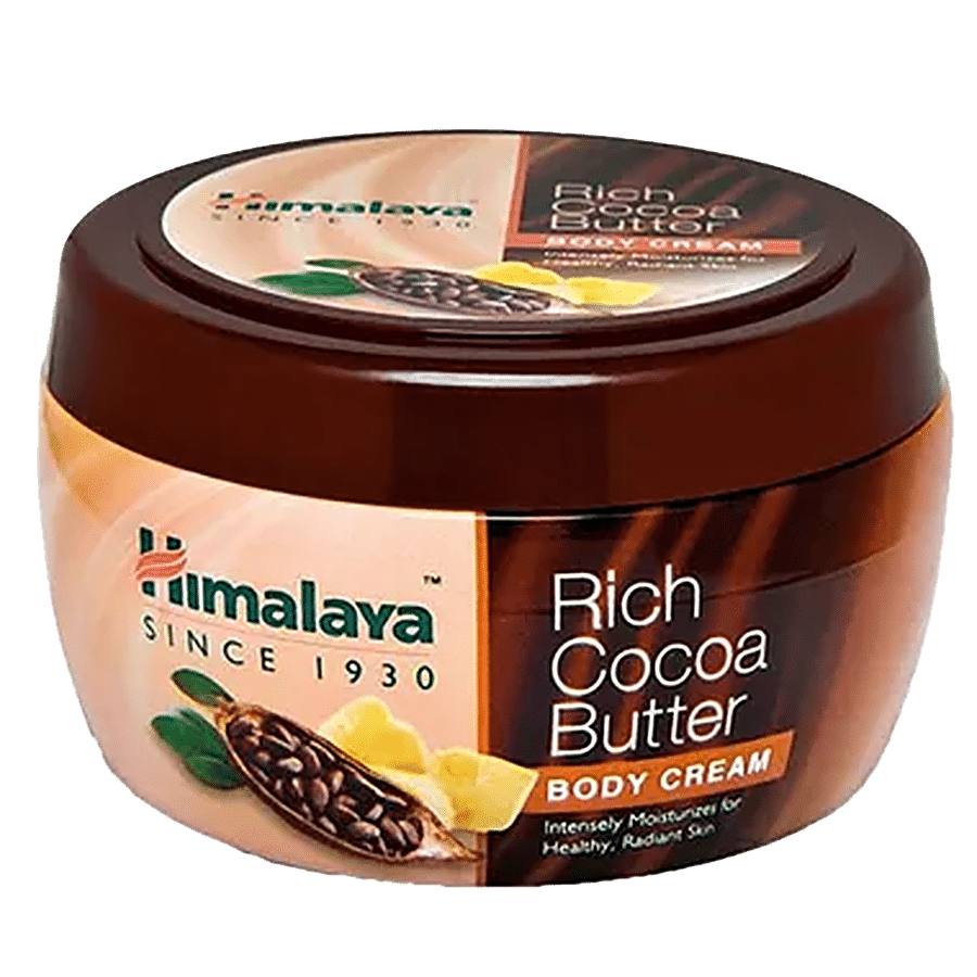Himalaya Rich Cocoa Butter Body Cream, Healthy & Radiant Skin, Intensely Moisturises, 200 Ml