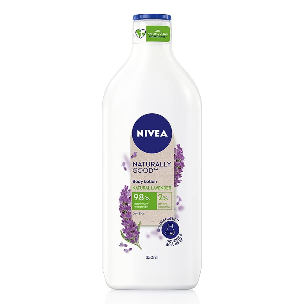 Nivea Naturally Good, Natural Lavender Body Lotion, For Dry Skin, No Parabens, 98% Natural Origin Ingredients, 350 Ml