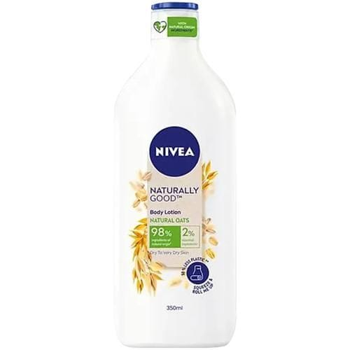 Nivea Naturally Good Body Lotion, For Dry To Very Dry Skin With No Parabens, Natural Oats, 350 Ml