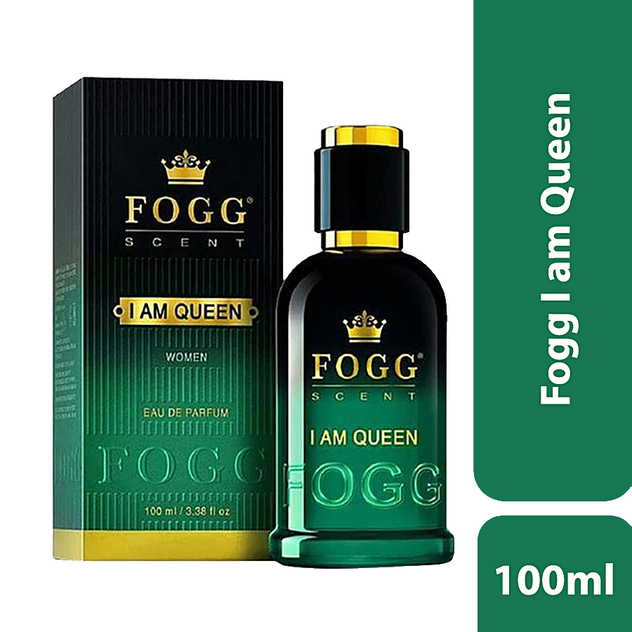 Fogg I Am Queen Scent, Eau De Parfum, Womens Perfume, Long, Lasting Fresh & Floral Fragrance, 100 Ml