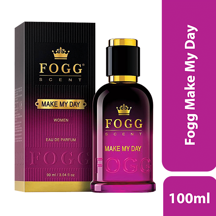 Fogg Make My Day Scent Eau De Parfum Women’S Perfume, Long, Lasting Fresh & Floral Fragrance, 100 Ml
