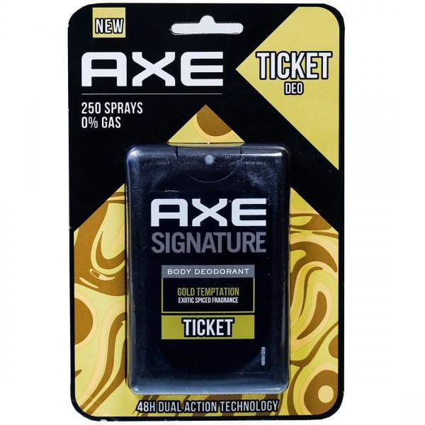 Axe Signature Body Deodorant Gold Temptation Ticket, 17Ml
