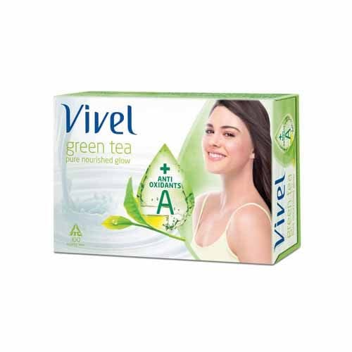 Vivel Bathing Soap, Green Tea, 100 G