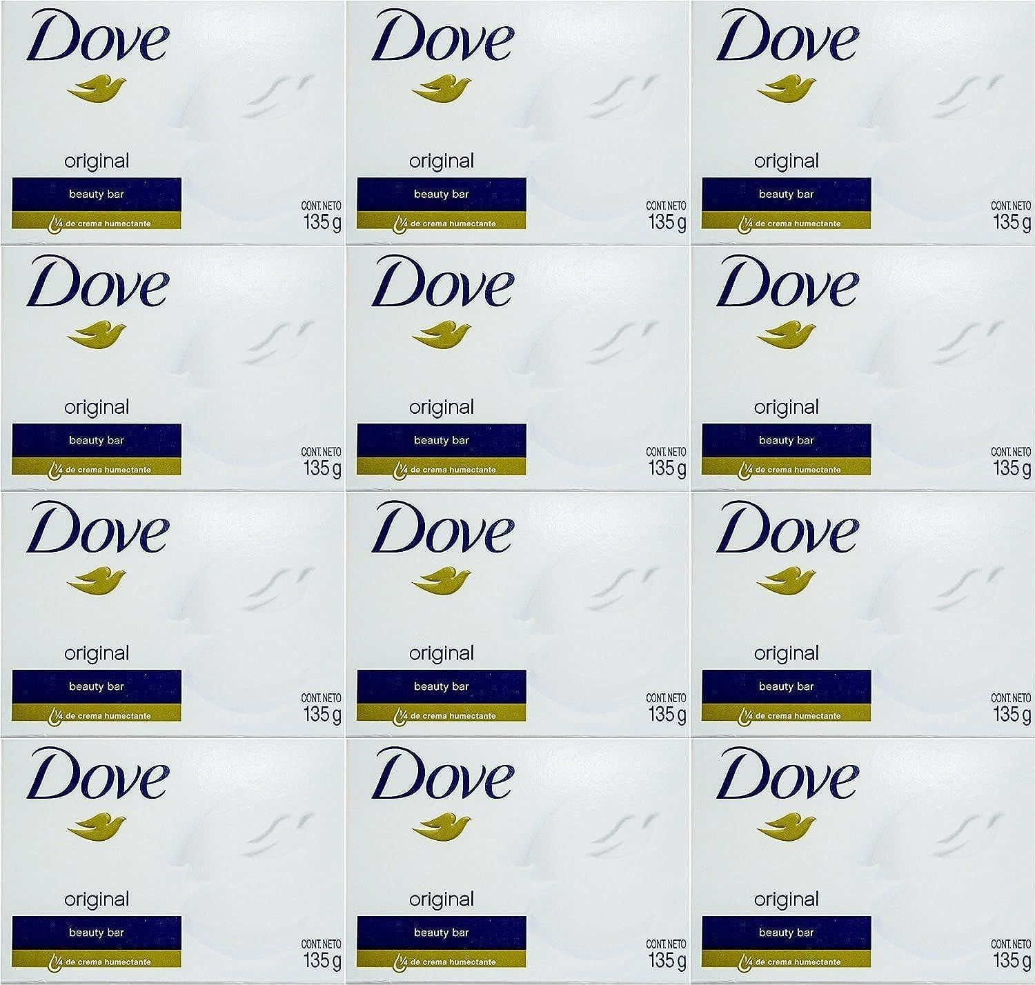 Dove White Cream Bar 4.75 Oz / 135 Gr (Pack Of 12)