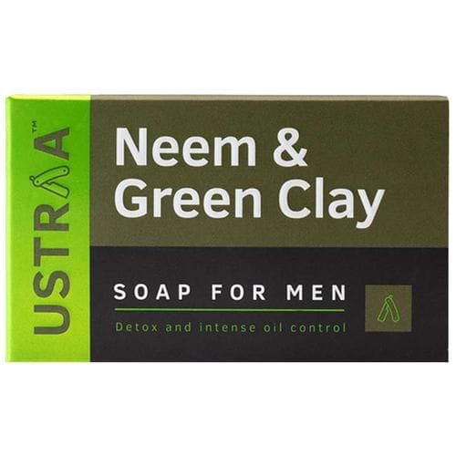 Ustraa Deo Soap For Men, Neem & Green Clay, 100 G
