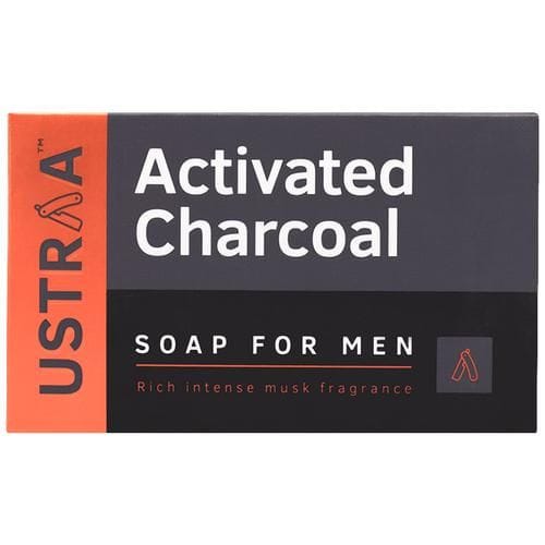 Ustraa Deo Soap For Men With Activated Charcoal, 100 G