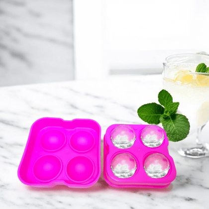 Round Ice Ball Maker Mold - Create Perfect Ice Spheres for Cocktails, Whiskey & More - BPA Free & Dishwasher Safe Round Ice Ball Maker Mold - Create Perfect Ice Spheres for Cocktails, Whiskey & More - BPA Free & Dishwasher Safe