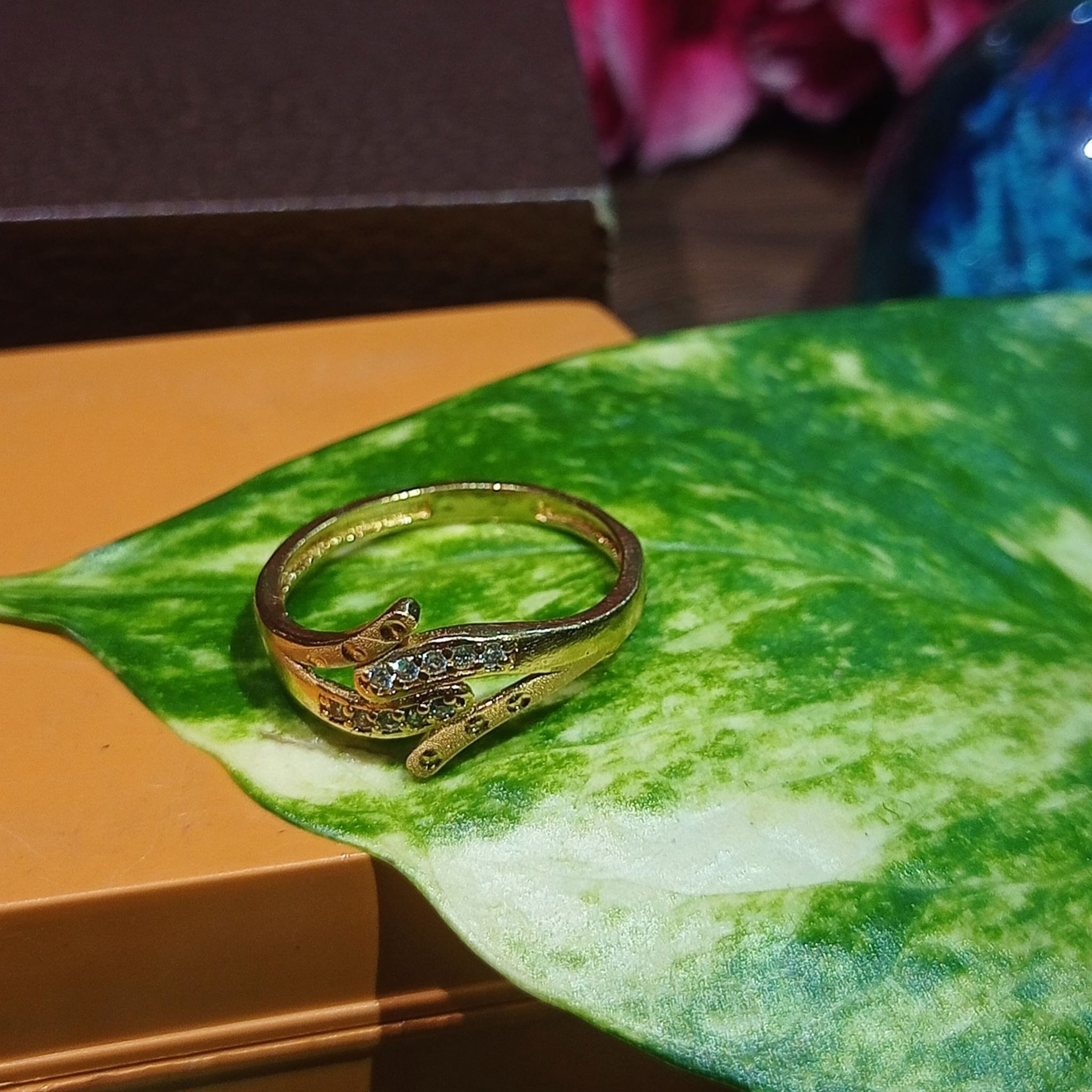 Gold Plated Adjustable Ring for Women – Stylish & Elegant Design, New