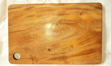 Acacia Wood Cutting Board - Large, Thick, and Reversible Butcher Block for Kitchen, Charcuterie, and Serving"