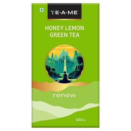 TE-A-ME Honey Lemon Green, 100 Tea Bags | Green Tea | Honey Lemon Green Tea | Honey, Lemon Green Tea Bags Box TE-A-ME Honey Lemon Green, 100 Tea Bags | Green Tea | Honey Lemon Green Tea | Honey, Lemon Green Tea Bags Box