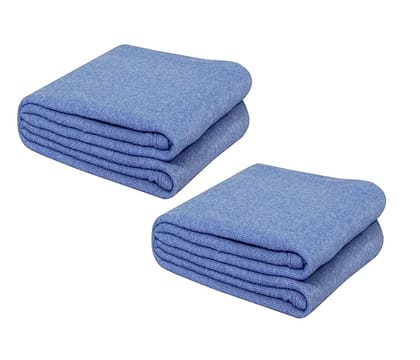 Dream Living Woolen Blanket Warm and Super Soft Single Bed Blankets for All Season (Blue, Pack of 2) Dream Living Woolen Blanket Warm and Super Soft Single Bed Blankets for All Season (Blue, Pack of 2)