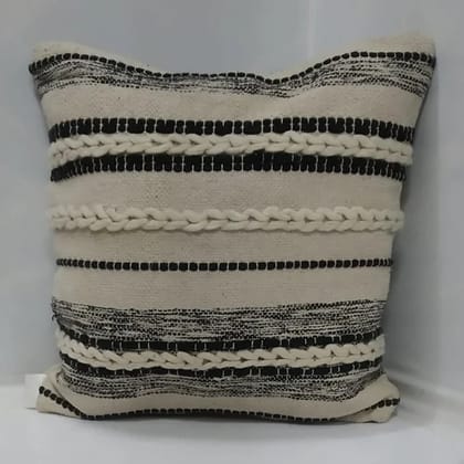 Striped Boho Handwoven Cotton Throw Pillow Cover with Tassels for Couch Sofa Bedroom Living Room Home Decor (pack of 2)