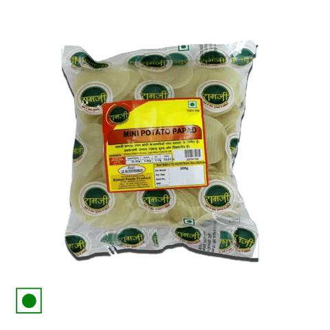 RAMJI Mini Potato Papad, 200 gm Pouch