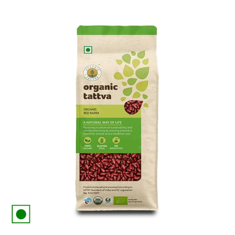 Organic Tattva Rajma - Red, 500 gm Pouch