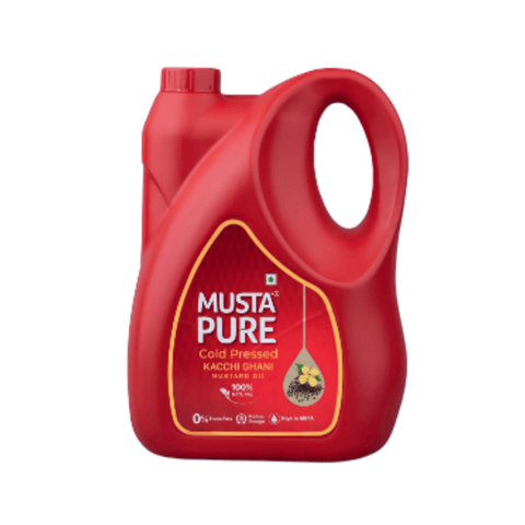 MustaPure Mustapure Cold Pressed Mustard Oil 5 Ltr Jar 5 L Jar