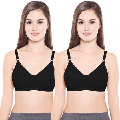 Bodycare Women Cotton Full Coverage Padded Regular Bra Pack - 2 E1576BB Bodycare Women Cotton Full Coverage Padded Regular Bra Pack - 2 E1576BB