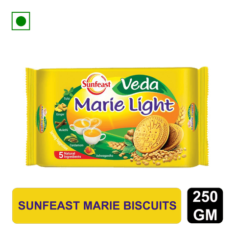 Sunfeast Veda Marie Light Biscuits, 250 gm Pack
