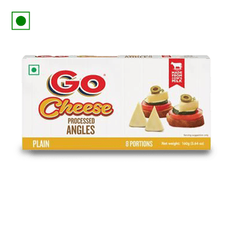 Go Cheese Plain - Processed Angles, 160 gm Pack