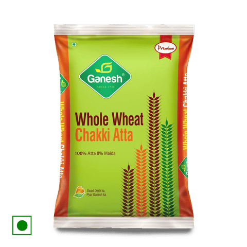 Ganesh Whole Wheat Chakki Atta, 10 kg Pack