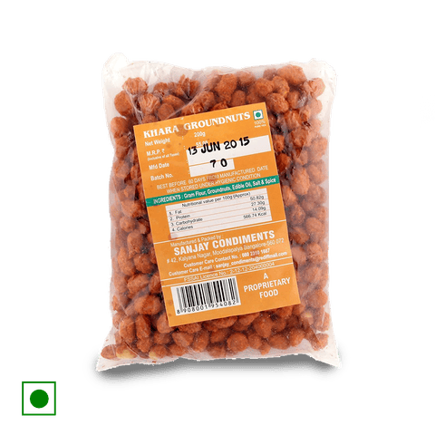 Sanjay Masala Ground Nuts, 200 gm Pack