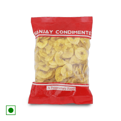Sanjay Condiments Banana Chips - Salt, 170 gm Pouch