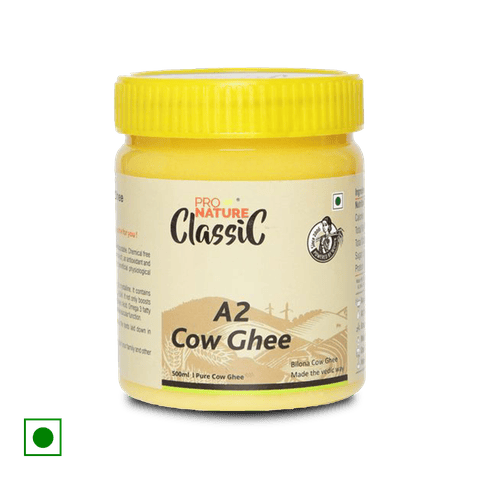Pro Nature Classic Cow Ghee/Neyyi - A2, 500 ml Jar