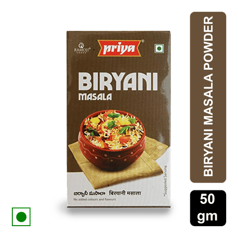 Priya Biryani Masala Powder, 50 gm Box