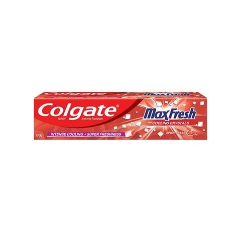 Colgate Maxfresh Anticavity, Spicy Fresh Toothpaste Gel, 150 gm Box