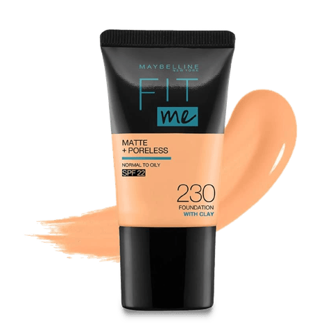 Maybelline New York Fit Me Matte+Poreless Liquid Foundation Tube, 18 ml Tube