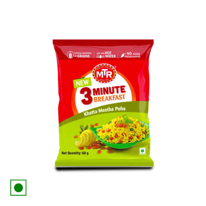 MTR Khatta Meetha Poha, 60 gm Pouch MTR Khatta Meetha Poha, 60 gm Pouch