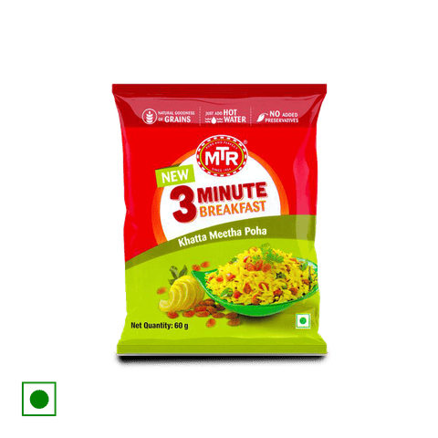 MTR Khatta Meetha Poha, 60 gm Pouch