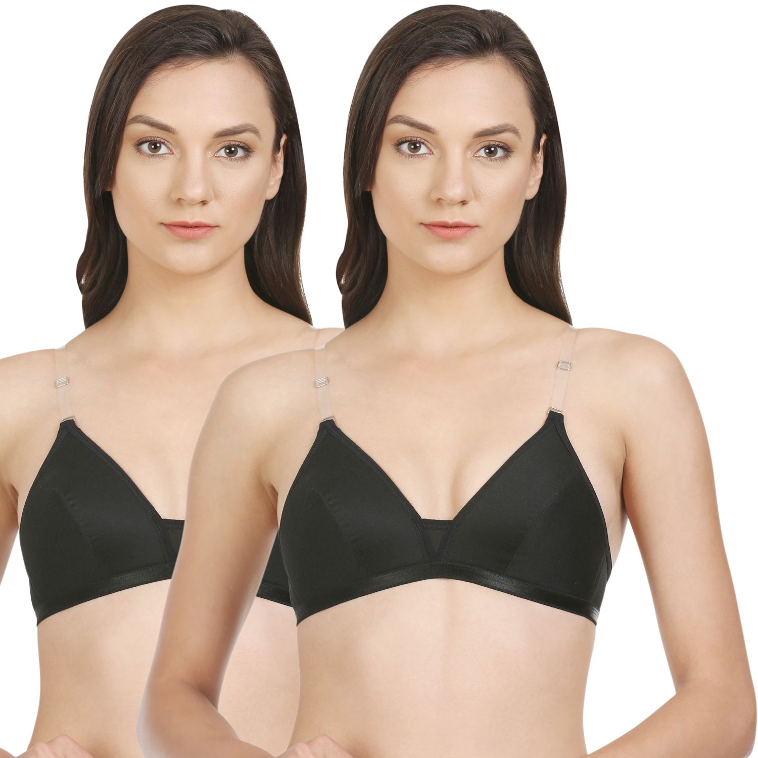 Bodycare Women Cotton Full Coverage Heavily Padded Regular Bra Pack - 2 E1505BB