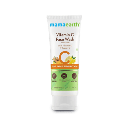 Mamaearth Vitamin C Face Wash With Vitamin C & Turmeric For Skin Illumination, 100 ml Tube Mamaearth Vitamin C Face Wash With Vitamin C & Turmeric For Skin Illumination, 100 ml Tube
