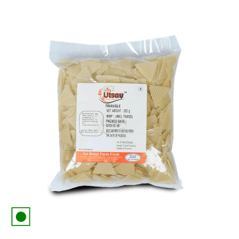 Utsav Triangle Fryums, 200 gm Pack