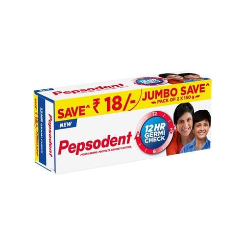 Pepsodent Toothpaste - Germi Check ( Pack Of 2 ), 300 gm Box