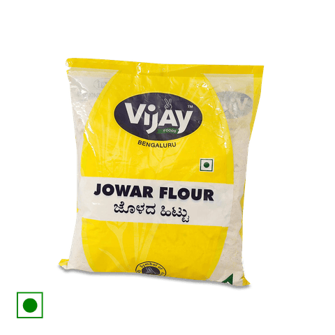 Vijay Food Jowar Flour, 500 gm Pouch